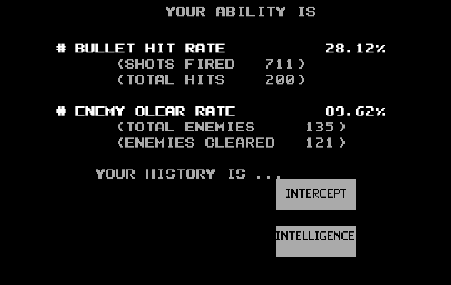 Operation Wolf IBM PC/Compatibles Screenshot: Here's how I did...