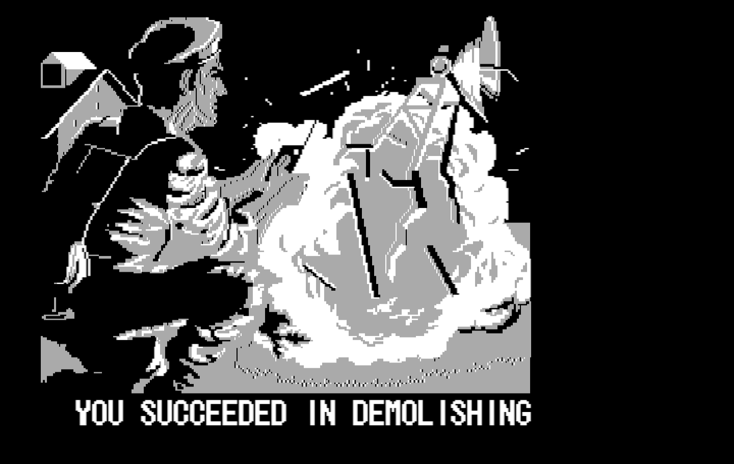 Operation Wolf IBM PC/Compatibles Screenshot: First level complete!