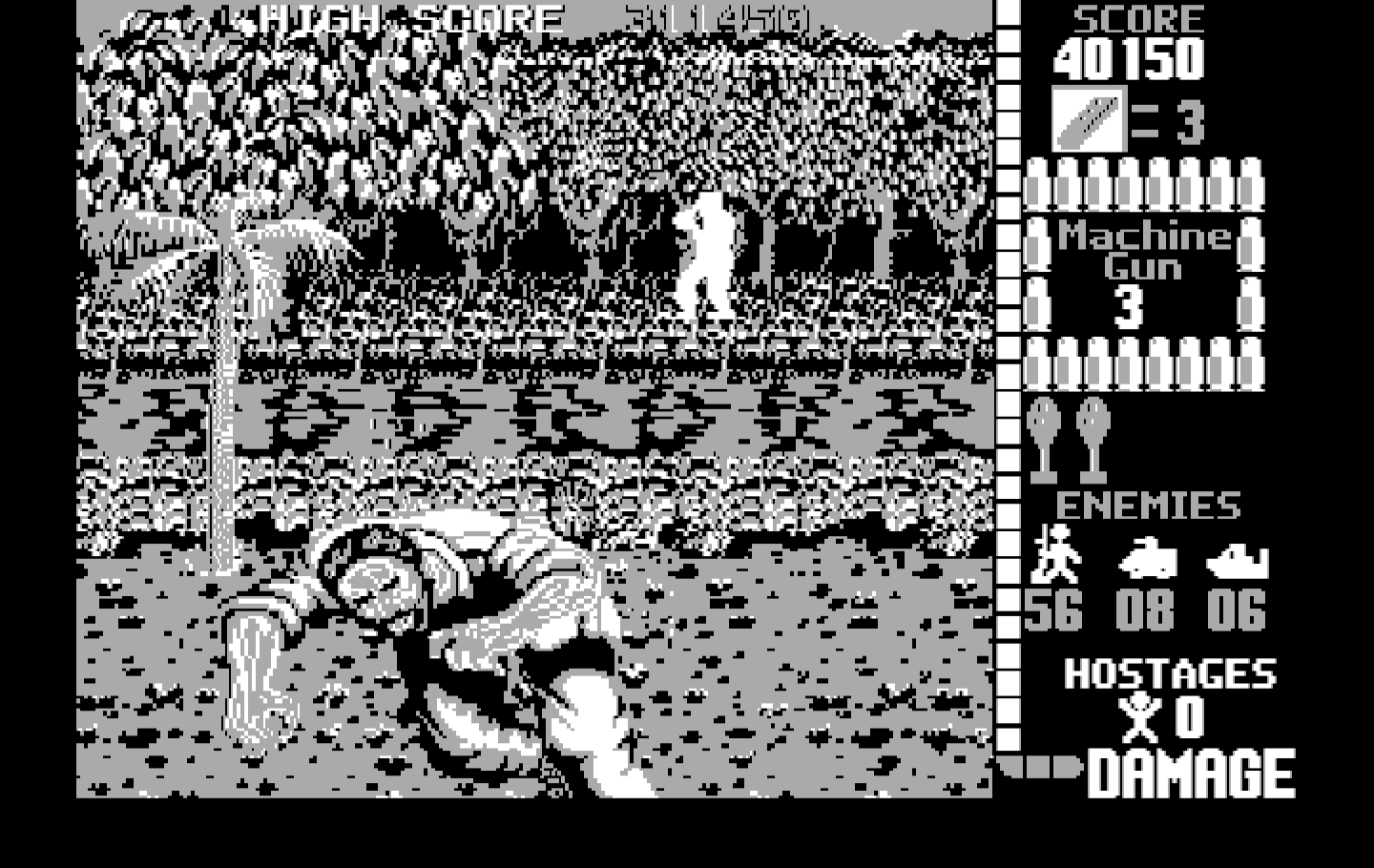Operation Wolf IBM PC/Compatibles Screenshot: The second level.