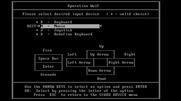 Operation Wolf for IBM PC/Compatibles - Input device selection.
