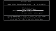 Operation Wolf for IBM PC/Compatibles - Sound mode selection.