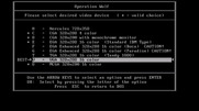 Operation Wolf for IBM PC/Compatibles - Video mode selection.