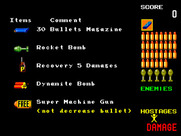 Operation Wolf for Arcade - Here are the items in the game.