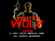Operation Wolf for Arcade - Title screen.
