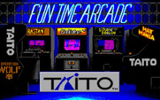 Operation Wolf for IBM PC/Compatibles - Taito Fun Time Arcade logo screen.