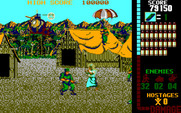 Operation Wolf for IBM PC/Compatibles - Fighting enters the villiage...