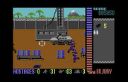 Operation Wolf for Commodore 64 - Shooting at targets...