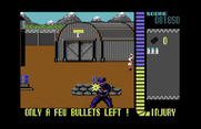 Operation Wolf for Commodore 64 - Beginning this area with very little ammo and health!