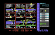 Operation Wolf for Commodore 64 - Operations map.