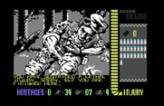 Operation Wolf for Commodore 64 - Game over.
