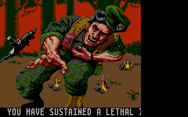 Operation Wolf Amiga Screenshot: Game over.