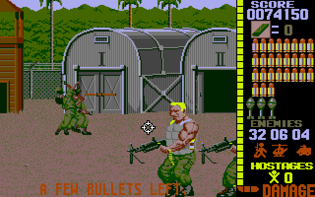 Operation Wolf Amiga Screenshot: This guy is tough!
