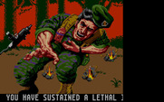 Operation Wolf for Amiga - Game over.