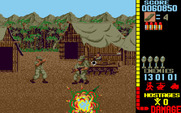 Operation Wolf for Amiga - Hit by a grenade!
