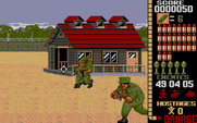 Operation Wolf for Amiga - Game start.
