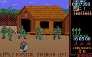 Operation Wolf for Amiga - Almost out of strength!