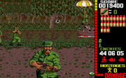 Operation Wolf for Amiga - Shoot soldiers before they shoot you!