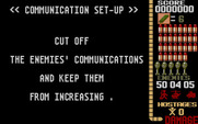 Operation Wolf for Amiga - The first mission is to cut off communications.
