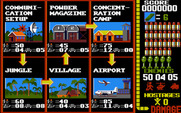 Operation Wolf for Amiga - Here's the mission map.