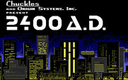 2400 A.D. for IBM PC/Compatibles - Title screen.