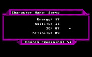 2400 A.D. for IBM PC/Compatibles - Creating a new character.