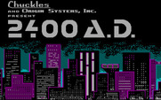 2400 A.D. for IBM PC/Compatibles - Title screen.