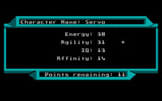 2400 A.D. for IBM PC/Compatibles - Creating a new character.