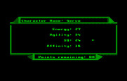 2400 A.D. for IBM PC/Compatibles - Creating a new character.