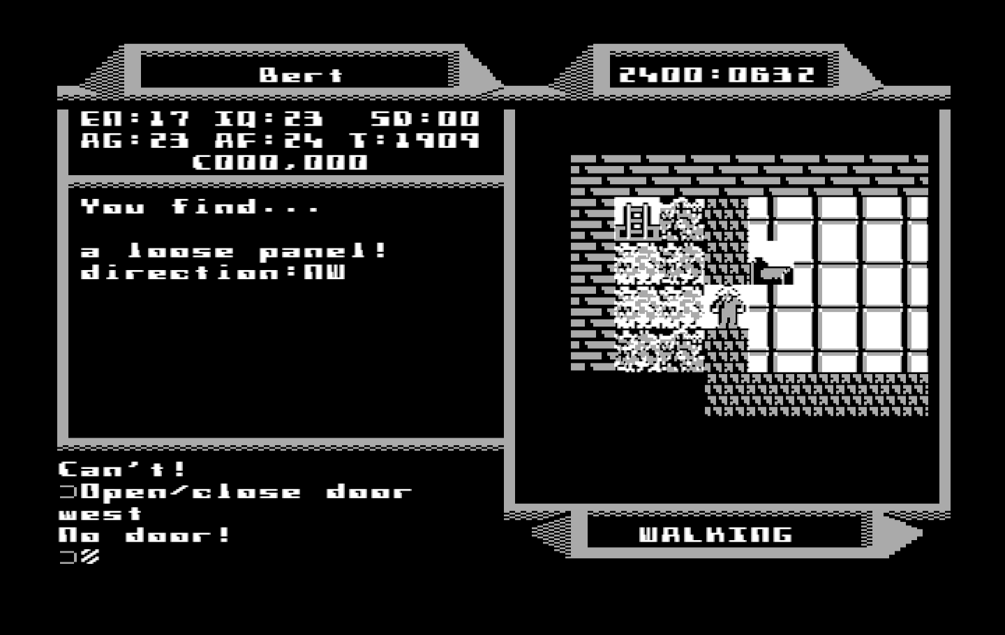 2400 A.D. IBM PC/Compatibles Screenshot: Here's a secret room...