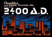 2400 A.D. for Apple II - Title screen.