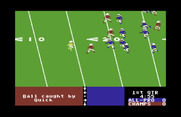 4th & Inches for Commodore 64 - The ball was caught by Quick...