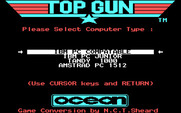 Top Gun for IBM PC/Compatibles - Computer type selection.