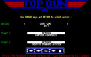 Top Gun for IBM PC/Compatibles - The main menu.