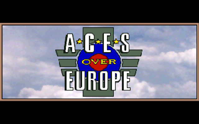 Aces Over Europe IBM PC/Compatibles Screenshot: Title screen.