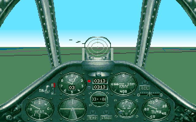 Aces Over Europe IBM PC/Compatibles Screenshot: Flying...