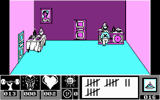 Eden Blues IBM PC/Compatibles Screenshot: Eating some food...