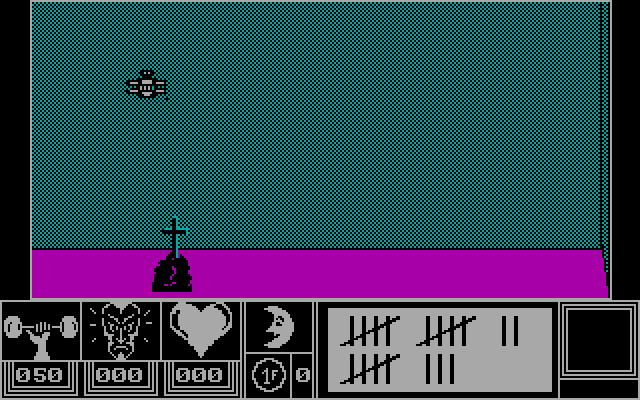 Eden Blues IBM PC/Compatibles Screenshot: A security drone killed me...time to start again!