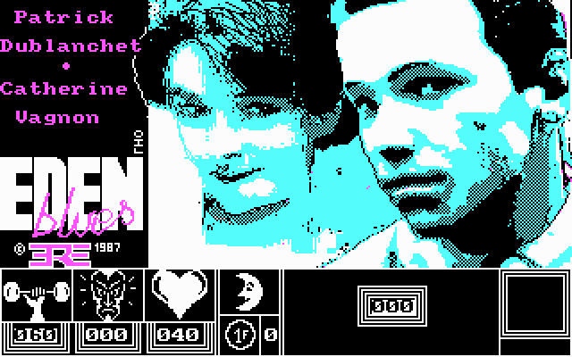 Eden Blues IBM PC/Compatibles Screenshot: Title screen.