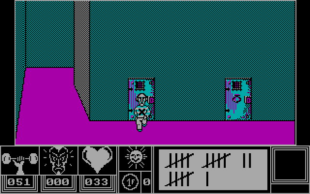Eden Blues IBM PC/Compatibles Screenshot: Exploring the corridors...