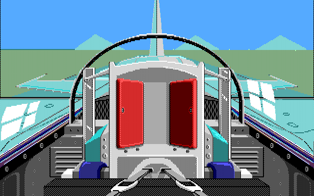 Falcon A.T. IBM PC/Compatibles Screenshot: Rear view.