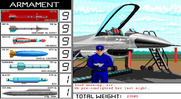 Falcon A.T. for IBM PC/Compatibles - Here's my plane configuration.