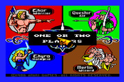 Gauntlet for Apple IIgs - Select the number of players and your characters.