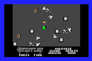 Gauntlet for Apple IIgs - Ghosts attack from all directions.