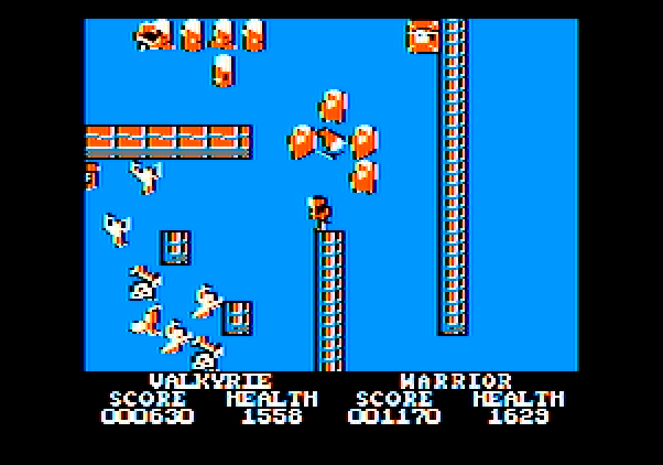 Gauntlet Apple II Screenshot: The sorcerers can disappear...