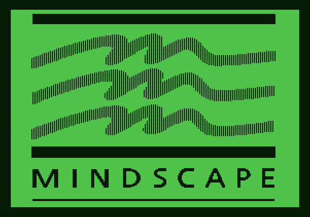 Gauntlet Apple II Screenshot: Mindscape logo.