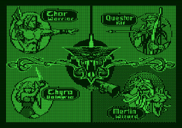 Gauntlet for Apple II - Choose your character...