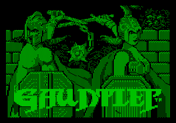 Gauntlet Apple II Screenshot: Title screen.