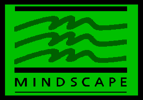 Gauntlet Apple II Screenshot: Mindscape logo.