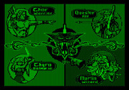 Gauntlet for Apple II - Choose your character...