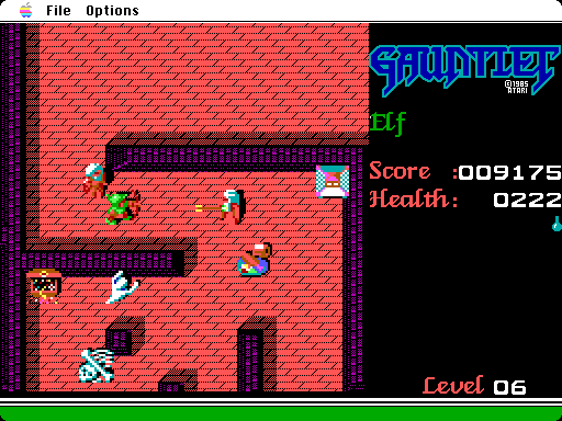 Gauntlet Macintosh Screenshot: The magicians appear!